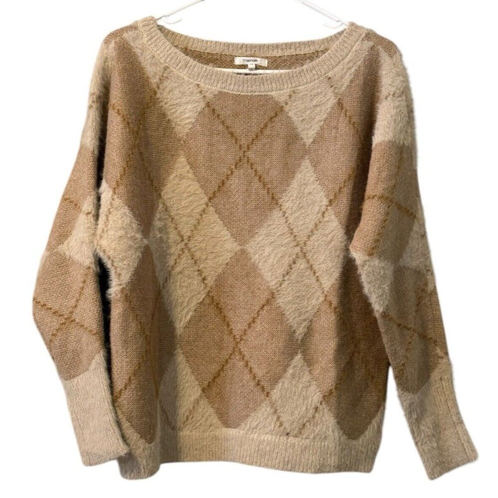 NEW Maurices Sweater Women Size Small Brown Super Soft Plush Knit Long Sleeve